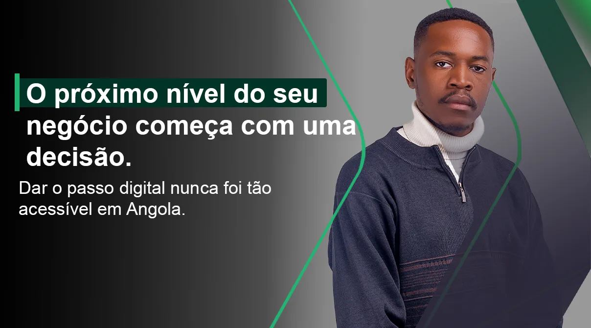 Profissional focado a apresentar a transformação digital para negócios em Angola